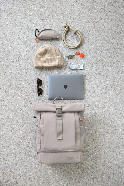 Rolltop Rucksack - Yoska, Taupe