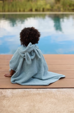 Badeponcho Frottee - Sea Green