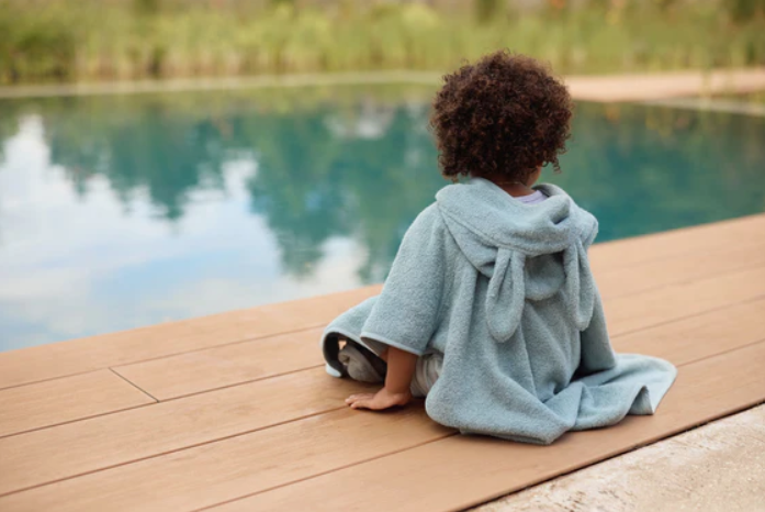 Badeponcho Frottee - Sea Green