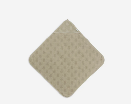 Kapuzenhandtuch Frottee 75x75cm Miffy Jacquard Olive Green