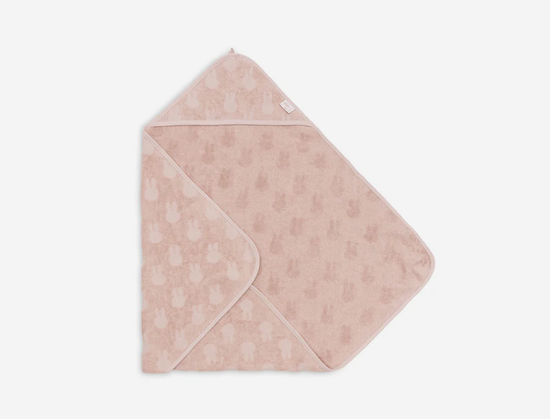 Kapuzenhandtuch Frottee 75x75cm Miffy Jacquard Wild Rose