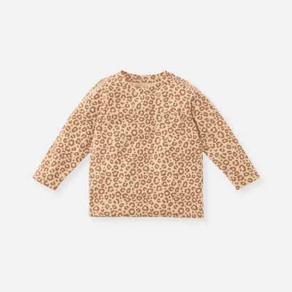 Cloby Langarmshirt in Leopard Brown UPF 50+