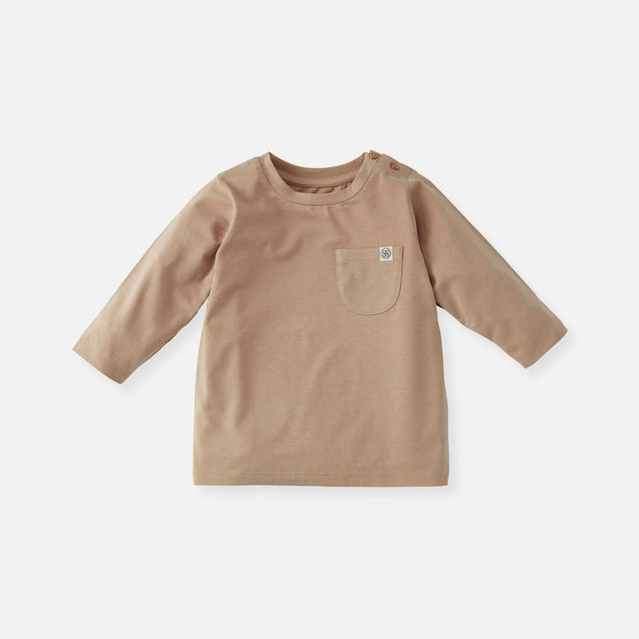 Cloby Langarmshirt in Peanut Brown UPF 50+