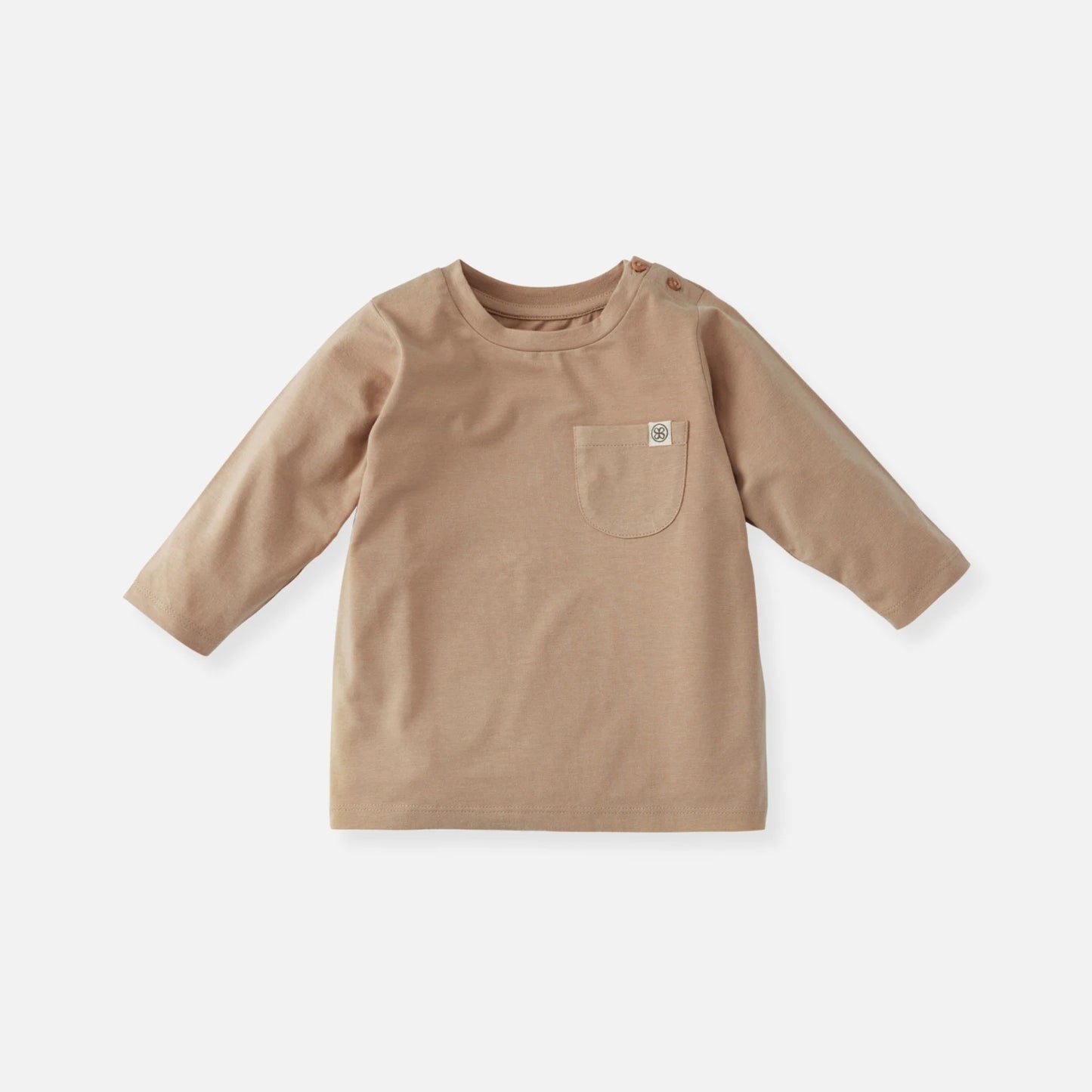 Cloby Langarmshirt in Peanut Brown UPF 50+