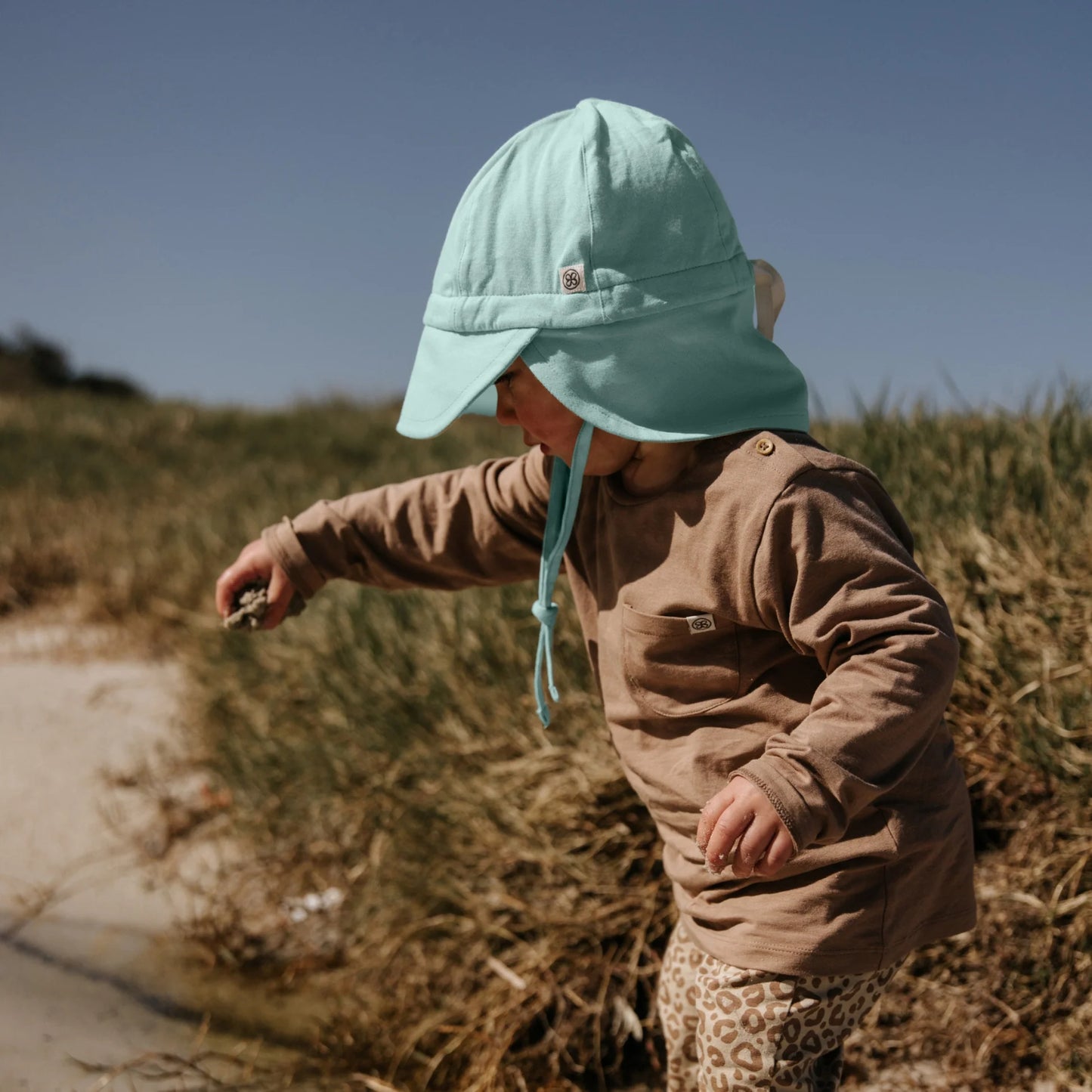 Cloby Sonnenhut in Sea Blue/Sandy Beach UPF 50+