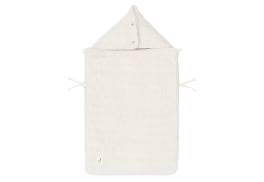 Fußsack für Autositz Kinderwagen Grain Knit - Oatmeal