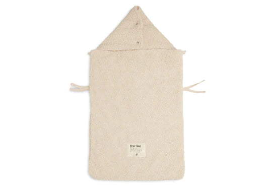 Fußsack für Autositz Kinderwagen Boucle - Naturel