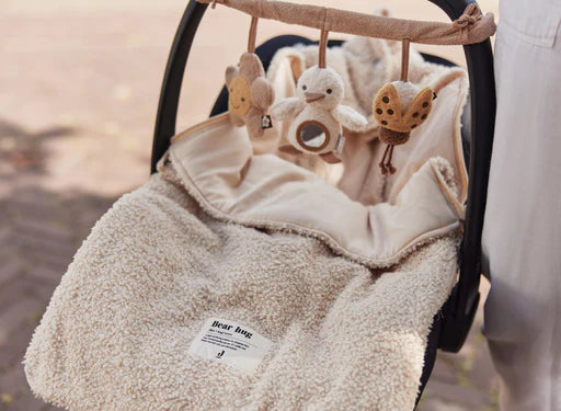 Fußsack für Autositz Kinderwagen Boucle - Naturel