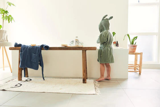 Bademantel 1-2 Jahre - Ash Green