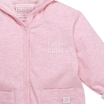 Bess rosa Baby Wendejacke hello cutie