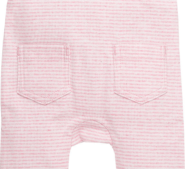 bess rosa gestreifter Baby Strampler für Mädchen ab Gr. 44