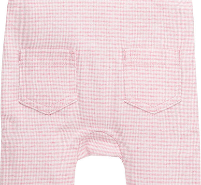 bess rosa gestreifter Baby Strampler für Mädchen ab Gr. 44