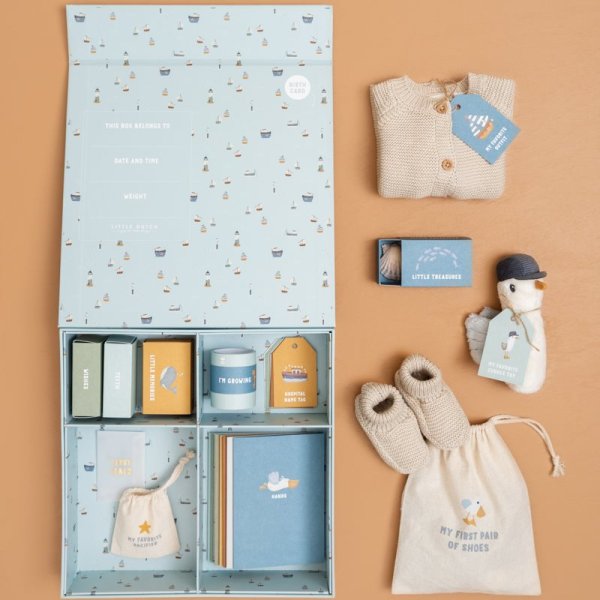 Little Dutch Erinnerungsbox blau My Little Baby Box Sailors Bay