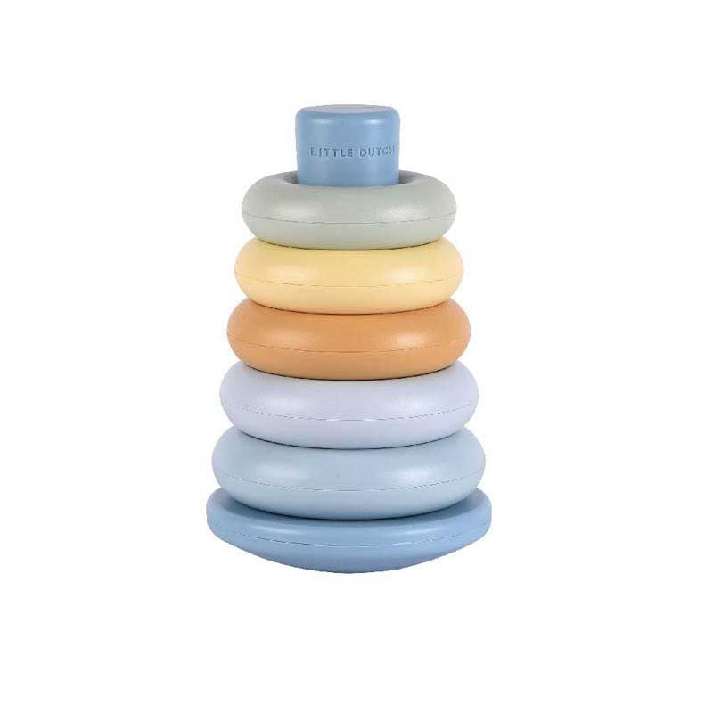 Little Dutch Stapelringe Blau Kunststoff