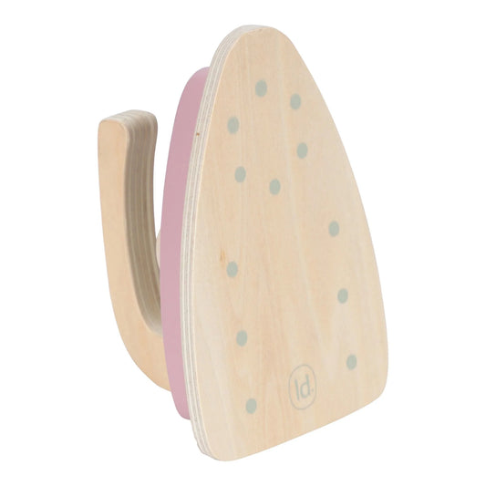 Bügelbrett rosa mit Bügeleisen Holz Little Dutch