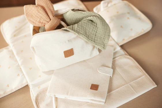 Wickelunterlage Mit Ablagefächern Twill - Natural