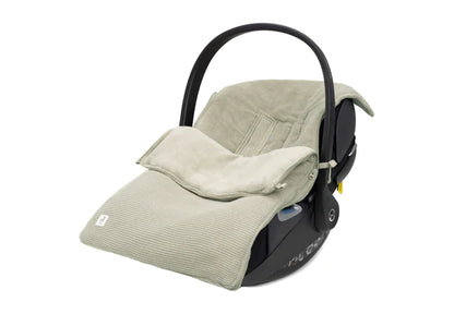 Fußsack für Autositz Kinderwagen Basic Knit - Olive Green
