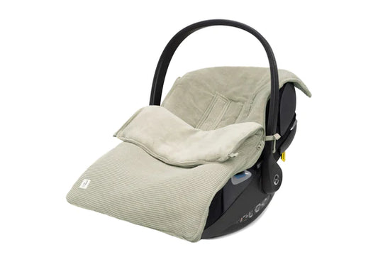 Fußsack für Autositz Kinderwagen Basic Knit - Olive Green