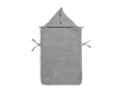 Fußsack für Autositz Kinderwagen - Basic Knit - Stone Grey