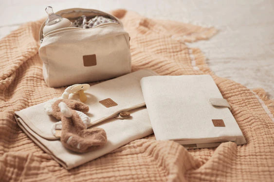 Wickelunterlage Mit Ablagefächern Twill - Natural