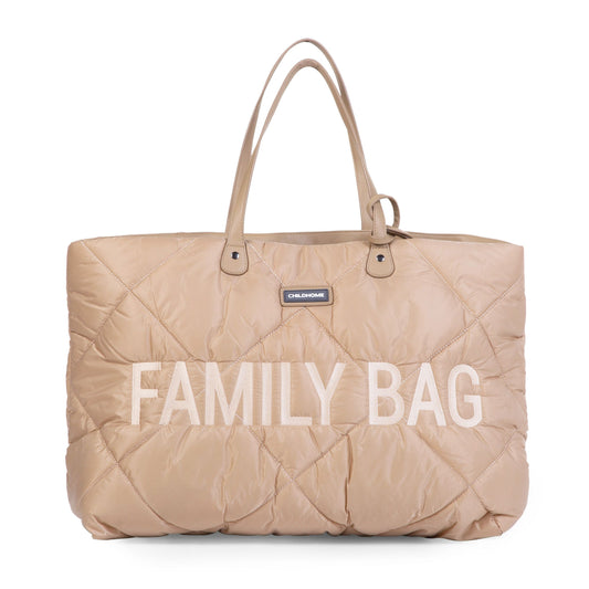 Childhome Family Bag Wickeltasche - gesteppt - beige