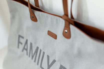 Childhome Family Bag Wickeltasche - Canvas - Grau