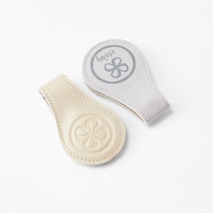 Cloby Magnet-Clips 2er Set Leder beige grau online kaufen