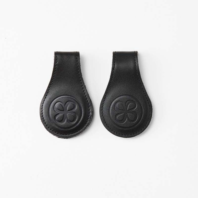 Cloby Magnet-Clips 2er Set Leder schwarz