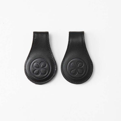 Cloby Magnet-Clips 2er Set Leder schwarz