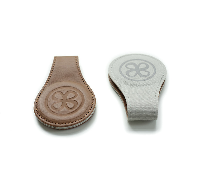 Cloby Magnet-Clips 2er Set Leder braun