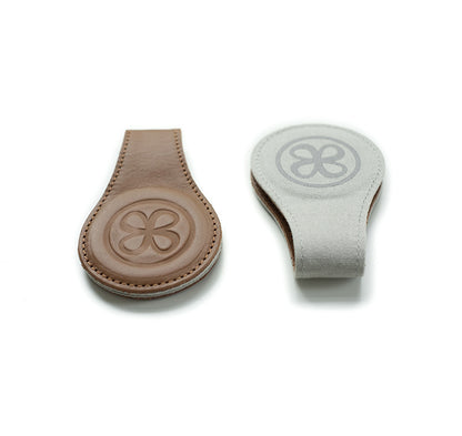 Cloby Magnet-Clips 2er Set Leder braun