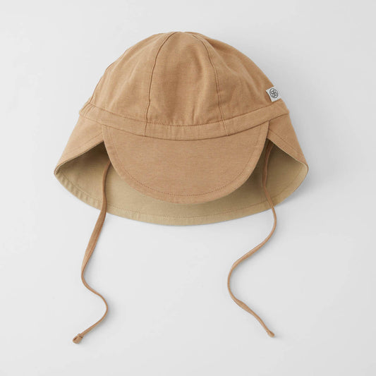 Cloby Sonnenhut in Peanut Brown/Sandy Beach UPF 50+