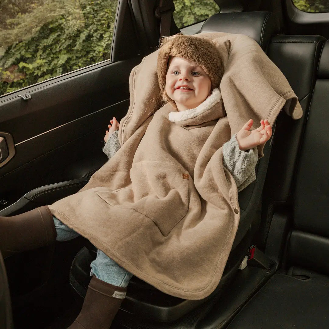 Cloby Teddy Poncho Brown 1-3 Jahre braun