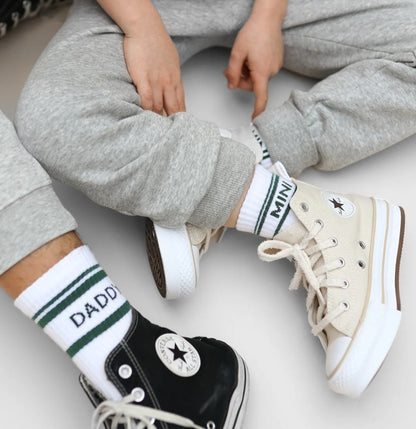 DADDY Socken gestreift grün famvibes