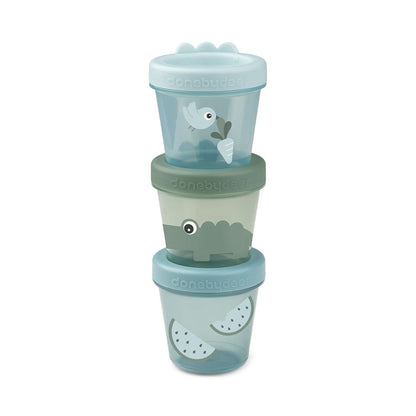 done by deer Baby Snackbox 3-er Set Croco grün