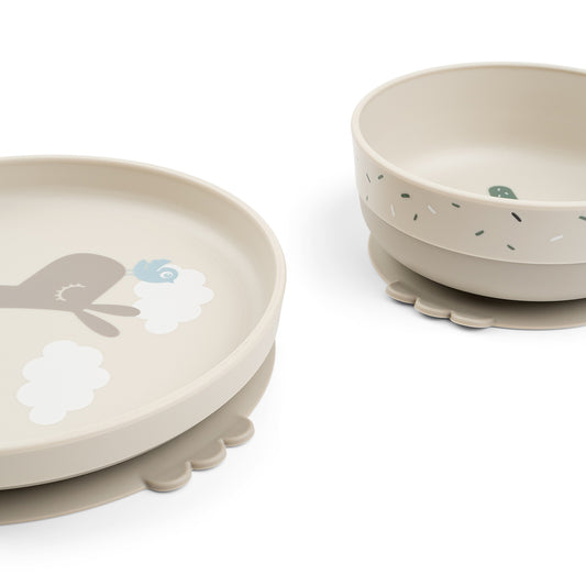 done by deer Foodie Geschirr-Set Lalee sand mit Saugnapf