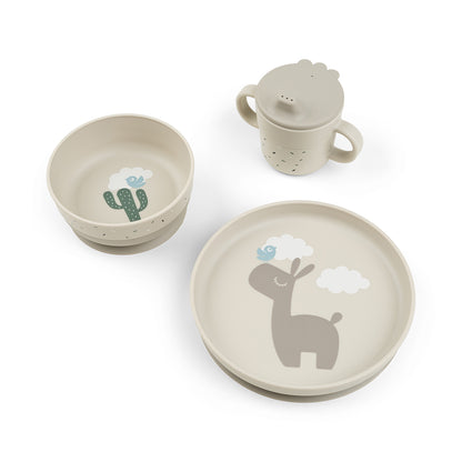 done by deer Foodie Geschirr-Set Lalee sand mit Saugnapf