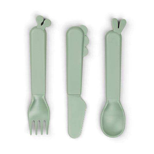 Done by Deer Kiddish Besteck Set Deer friends grün Foodie 1126413