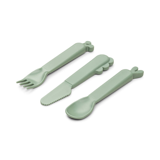 Done by Deer Kiddish Besteck Set Deer friends grün Foodie 1126413