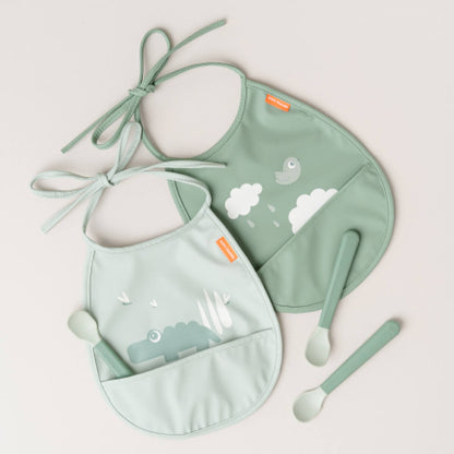 done by deer Mini Taschenlätzchen grün 2-er Pack Croco 1343443