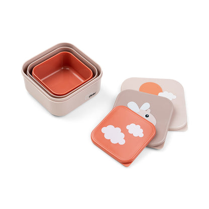 done by deer rosa Snackbox Set 3er Pack Happy clouds 1236401