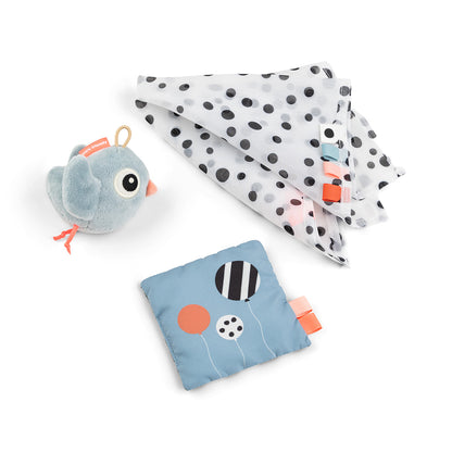 done by deer Sensorik Spielzeugset Birdee blau