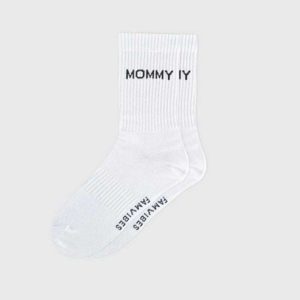 MOMMY Socken weiss famvibes