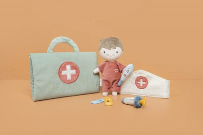 Doktor Spielset Kuschelpuppe Jim Little Dutch Jim Puppe Krankenpflege Spielset