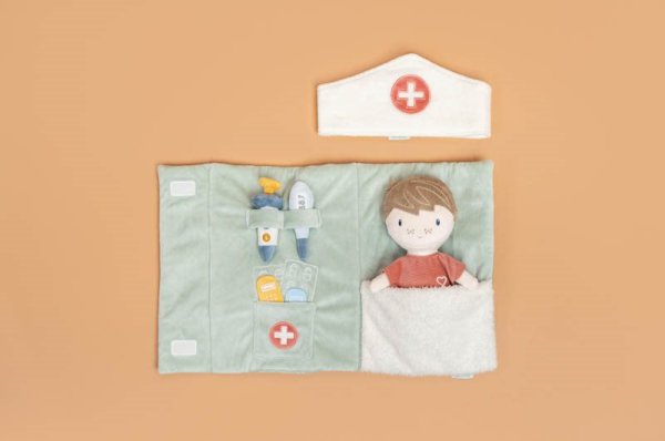 Doktor Spielset Kuschelpuppe Jim Little Dutch Jim Puppe Krankenpflege Spielset