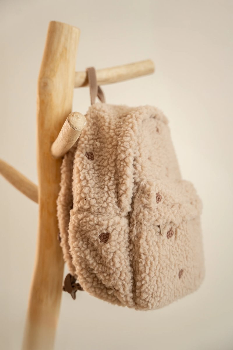 Kinderrucksack Teddy Taupe Little Dutch