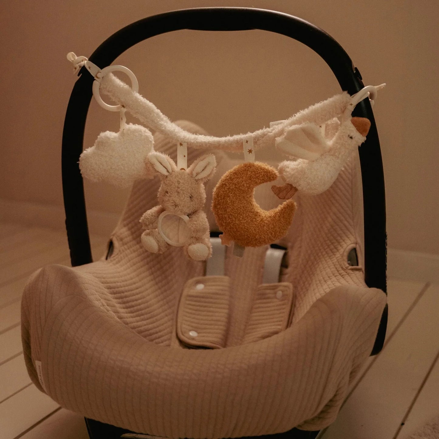 Little Dutch Kinderwagenkette Goose & Bunny Newborn Naturals