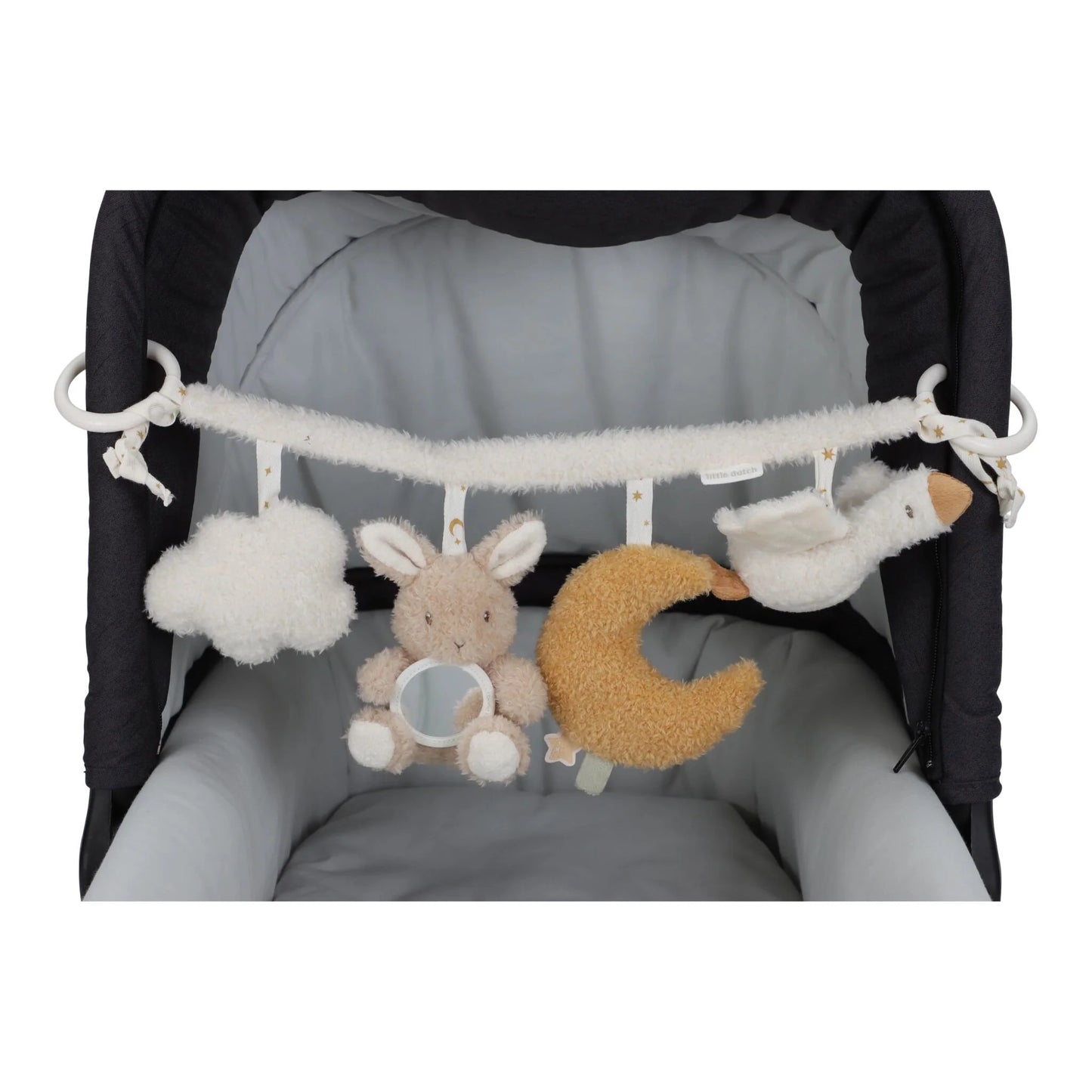 Little Dutch Kinderwagenkette Goose & Bunny Newborn Naturals