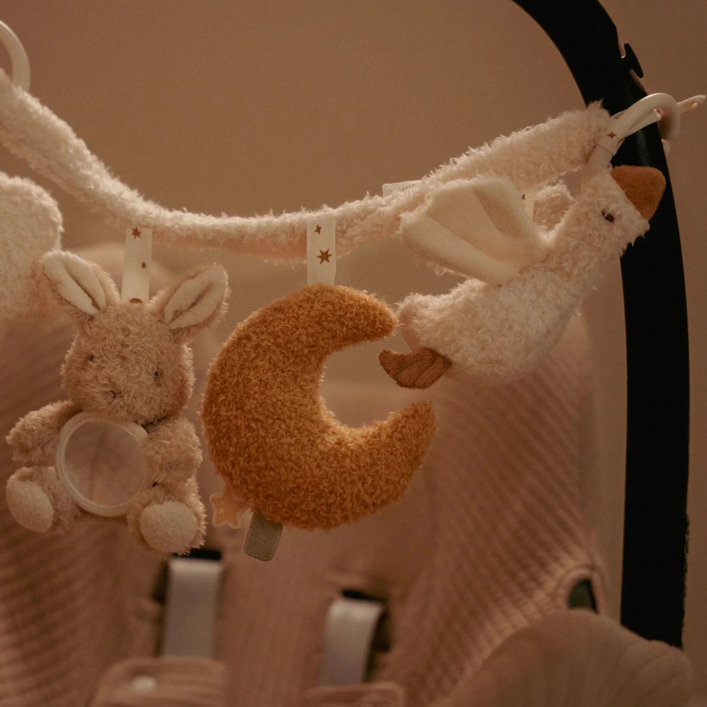 Little Dutch Kinderwagenkette Goose & Bunny Newborn Naturals