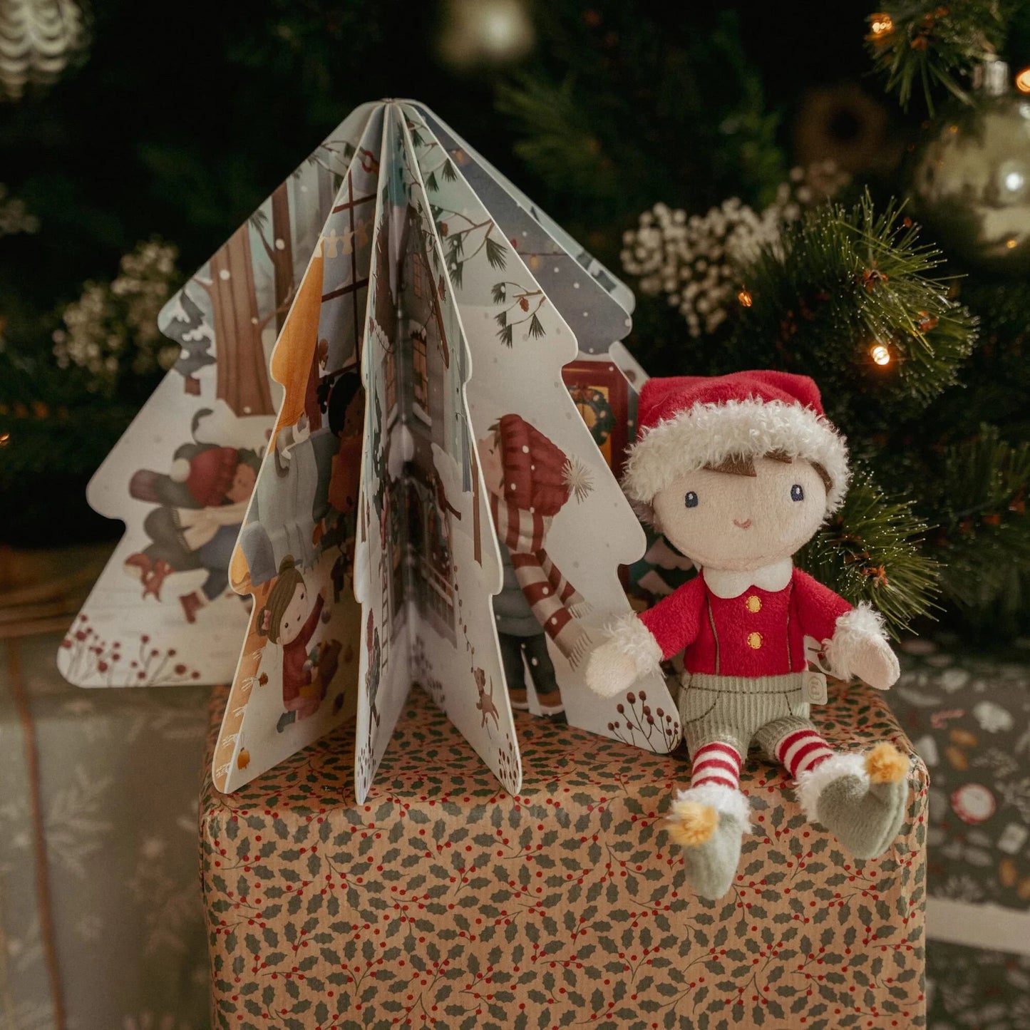 Little Dutch Weihnachtsbuch mit Kuschelpuppe Jim Geschenkset